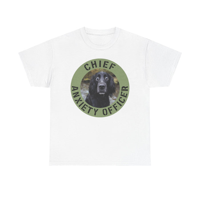 Spaniel Chief Anxiety Officer Dog T-Shirt – Funny Pet Rescue Gift