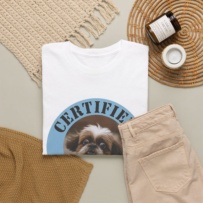 Certified Velcro Dog T‑Shirt — Funny Shih Tzu Pet Tee