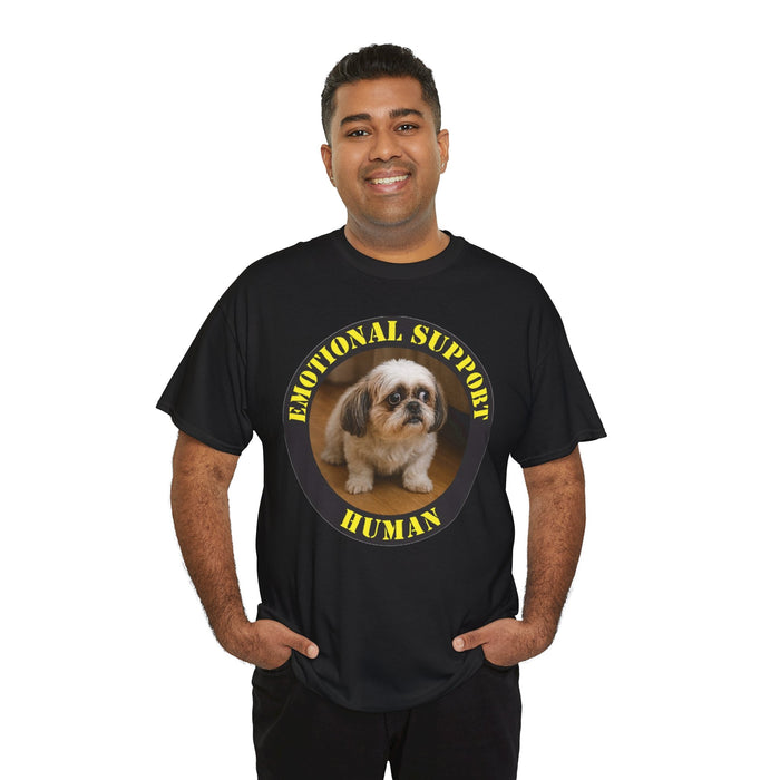 Emotional Support Human T-Shirt — Cute Shih Tzu Comfort Tee