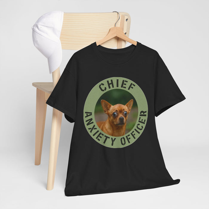 Chief Anxiety Officer T-Shirt — Funny Dog Graphic Tee