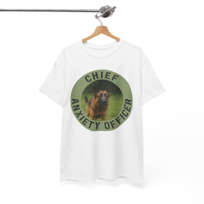 Chief Anxiety Officer T-Shirt — Funny Dog Anxiety Graphic Tee