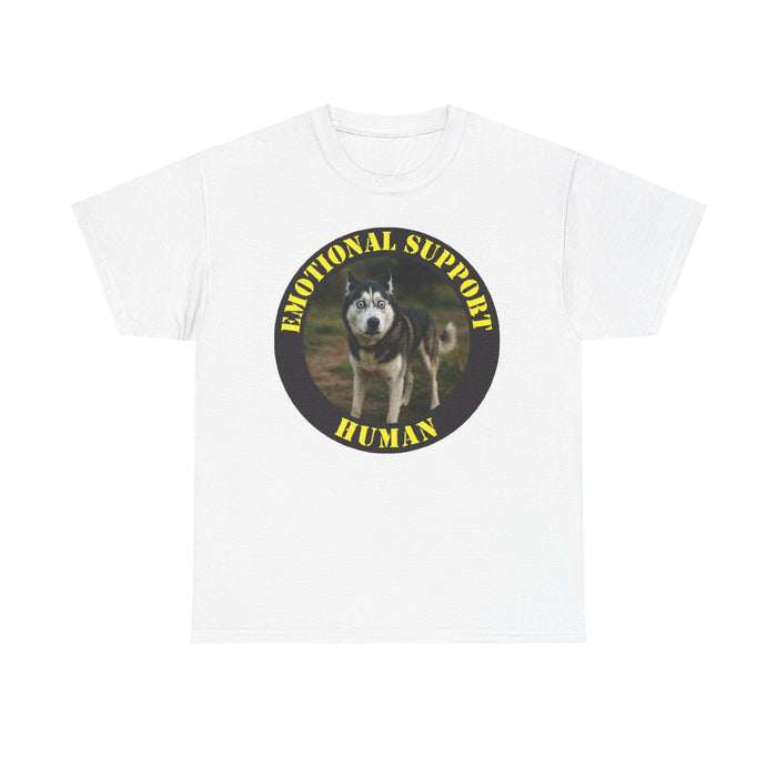 Emotional Support Human T‑Shirt — Funny Dog Support Shirt