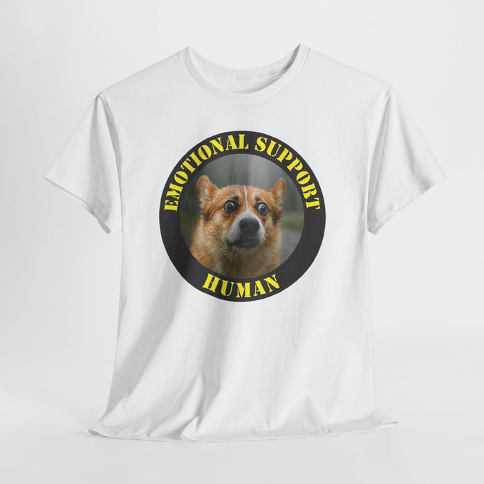 T-Shirt — "Emotional Support Human" Corgi Graphic Tee