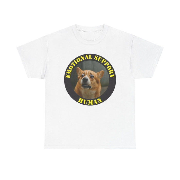 Emotional Support Human T‑Shirt — Funny Dog Meme Tee