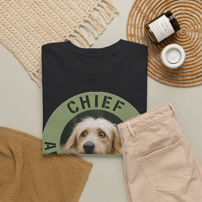 Chief Anxiety Officer T-Shirt — Cute Dog Graphic Tee for Anxious Pet Lovers
