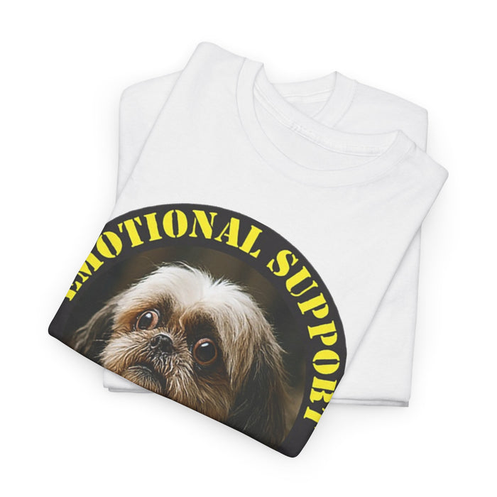 Emotional Support Human T‑Shirt — Cute Shih Tzu Pet Therapy Tee