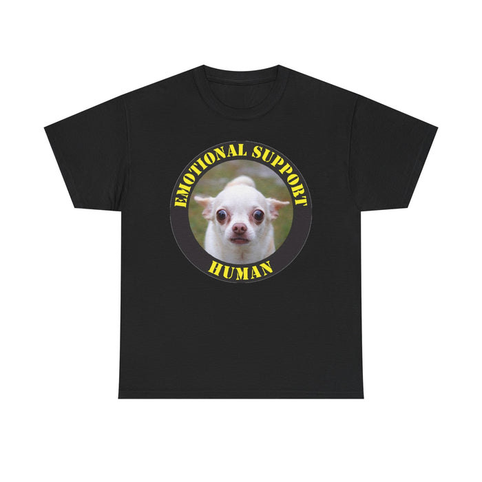 Emotional Support Human T‑Shirt — Cute Chihuahua Support Animal Tee