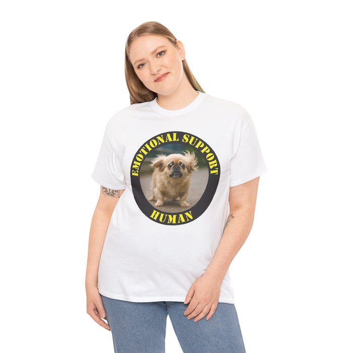 Emotional Support Human T-Shirt — Funny Rescue Dog Tee for Pet Lovers
