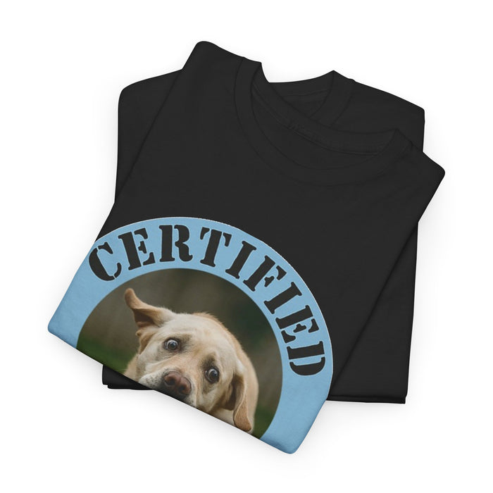 Certified Velcro Dog T-Shirt — Funny Dog Lover Tee