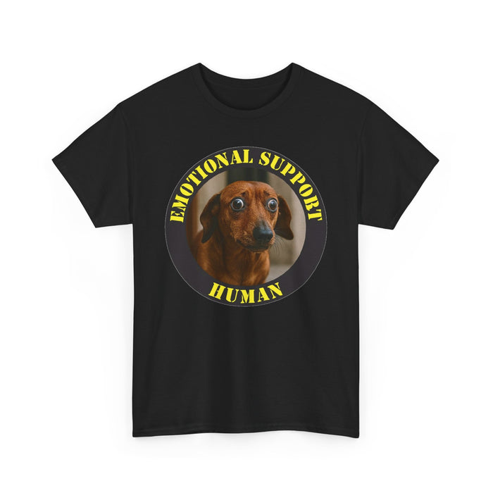 Emotional Support Human T-Shirt — Funny Dachshund Dog Tee
