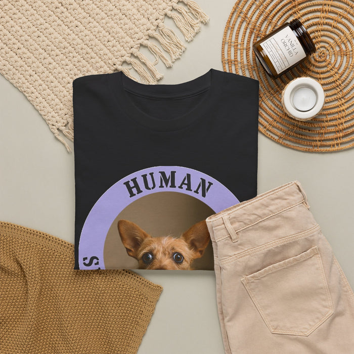 Dog Photo Tee — "Human Security Blanket" Cute Chihuahua Graphic T‑Shirt