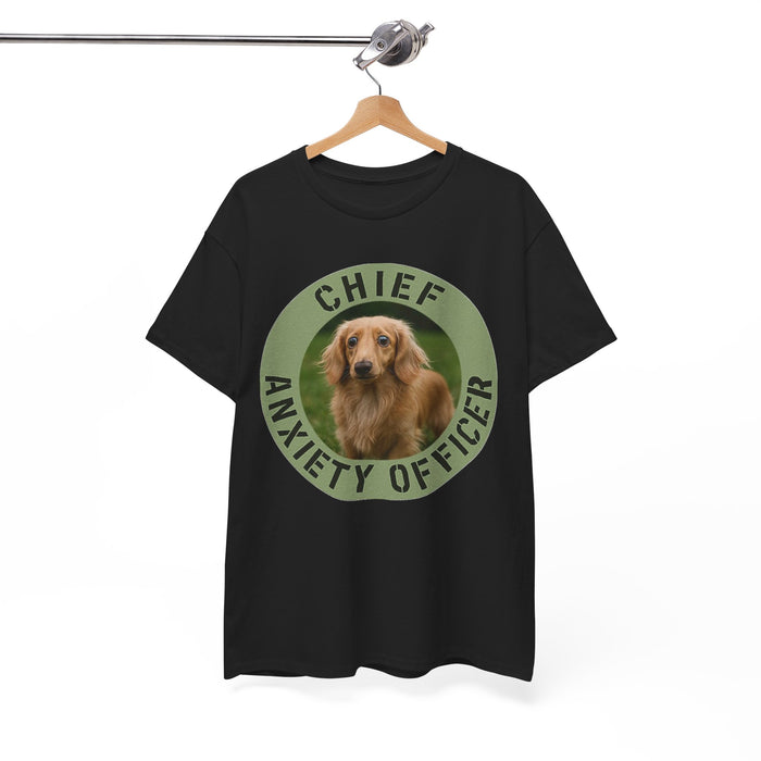 Chief Anxiety Officer T-Shirt — Funny Dog Rescue Tee for Dog Lovers
