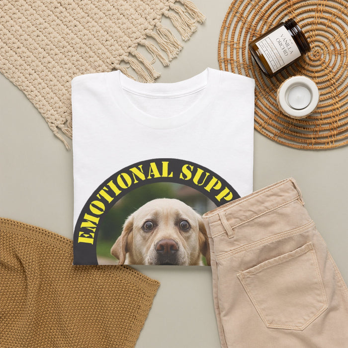 Emotional Support Human T-Shirt — Cute Labrador Pet Therapy Tee