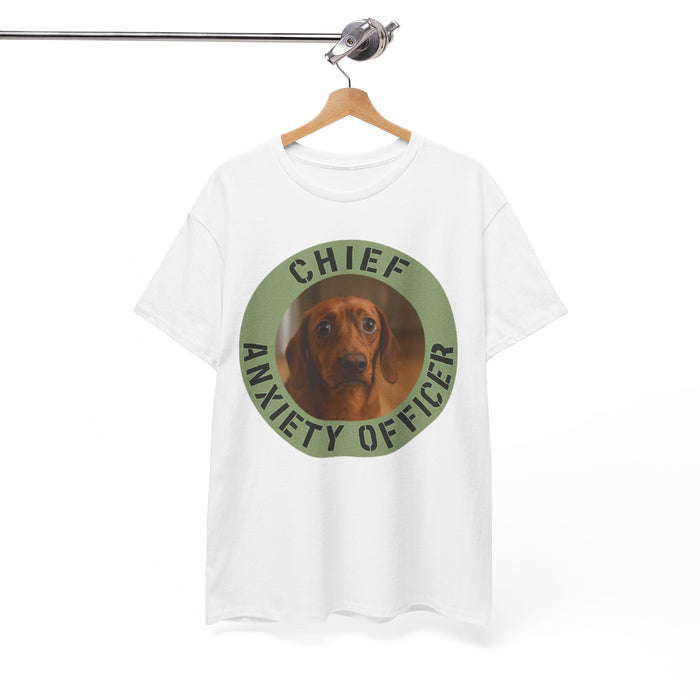 Chief Anxiety Officer T-Shirt — Funny Dog Graphic Tee