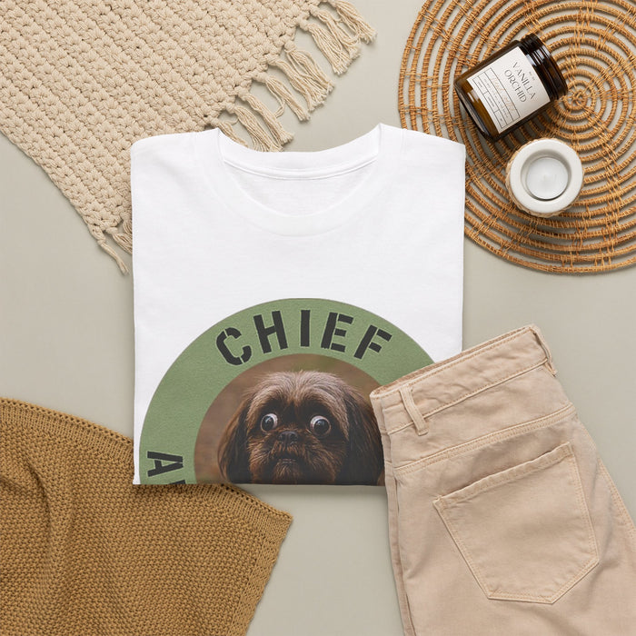 Chief Anxiety Officer T-Shirt — Funny Dog Graphic Tee for Anxious Dog Lovers