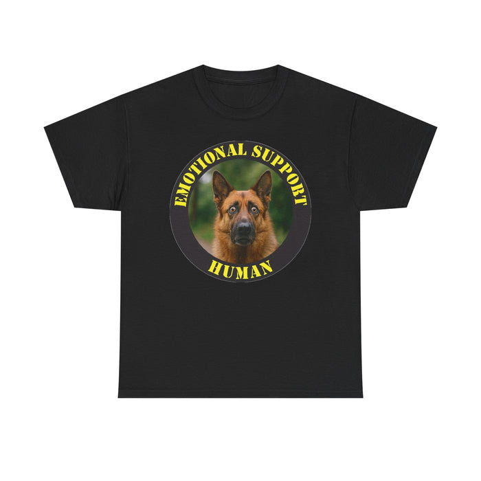 Emotional Support Human T‑Shirt — German Shepherd Dog Rescue Tee