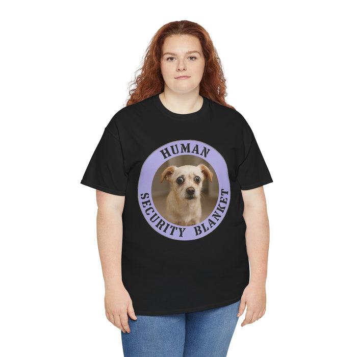 Dog 'Human Security Blanket' T-Shirt — Cute Rescue Pup Graphic Tee