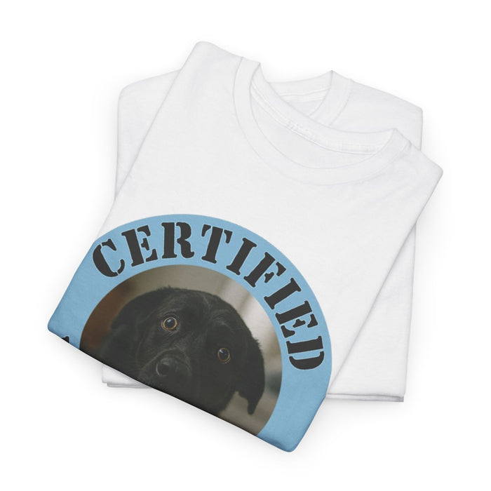 Certified Velcro Dog T-Shirt — Funny Dog Lover Tee