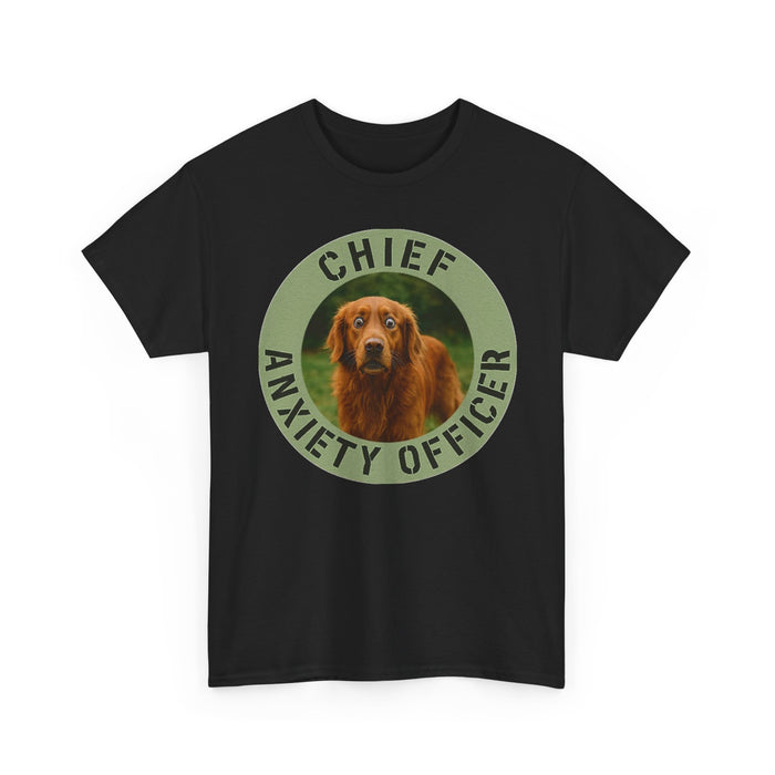 Chief Anxiety Officer Dog T-Shirt — Funny Pet Lover Tee