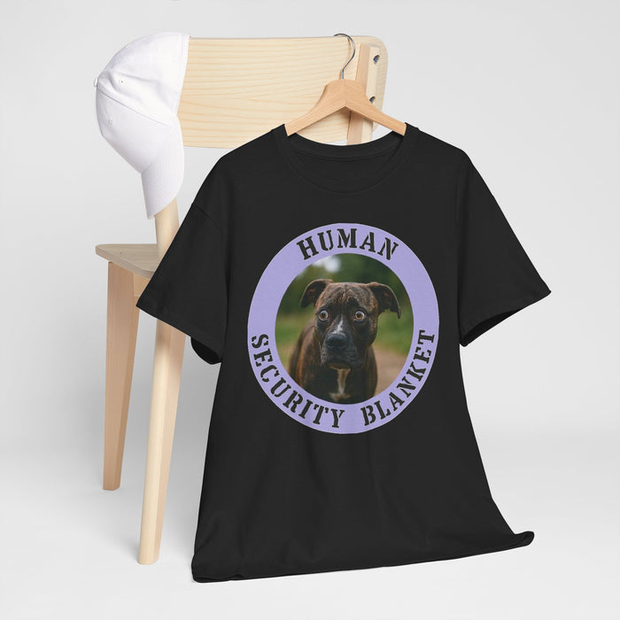 Pit Bull Human Security Blanket Tee - Cute Puppy Dog Graphic T-Shirt