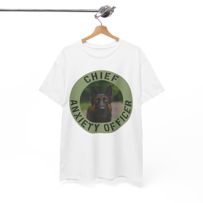 Chief Anxiety Officer Dog T-Shirt — Funny Pet Lover Tee