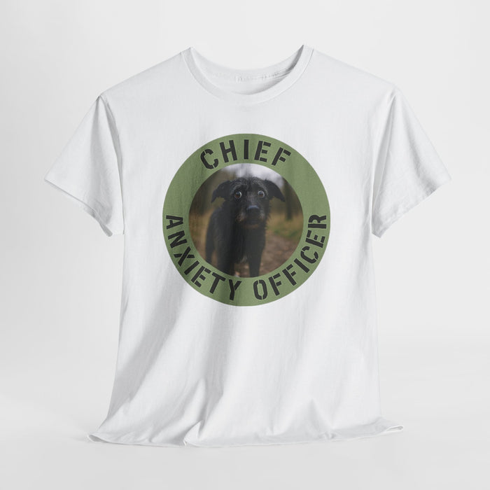 Chief Anxiety Officer Dog T-Shirt – Funny Pet Lover Tee