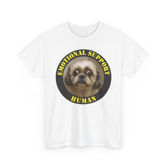 T-Shirt — "Emotional Support Human" Cute Dog Graphic Tee