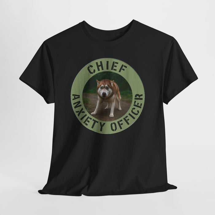 Chief Anxiety Officer T-Shirt — Funny Dog Graphic Tee