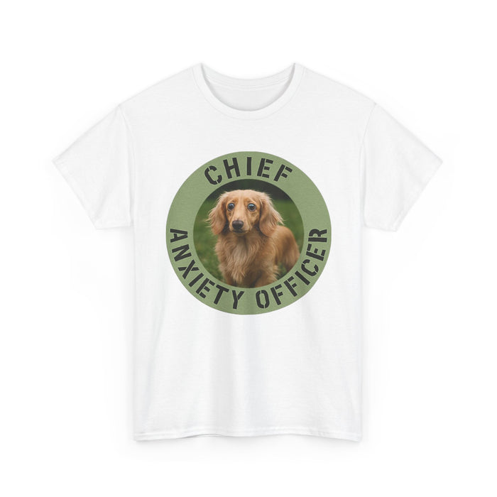 Chief Anxiety Officer T-Shirt — Funny Dog Rescue Tee for Dog Lovers