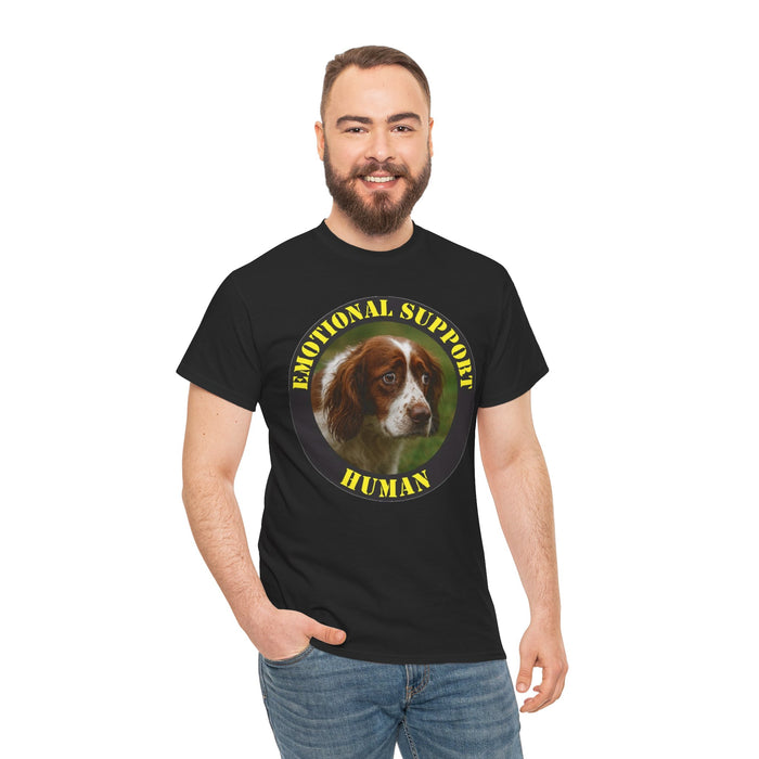 Emotional Support Human T-Shirt — Cute Spaniel Pet Therapy Tee