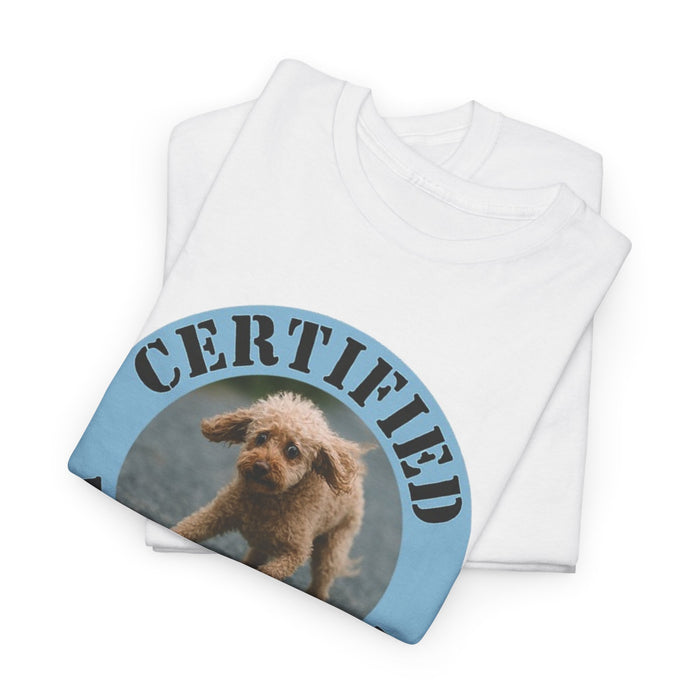 Certified Velcro Dog T-Shirt — Cute Funny Puppy Graphic Tee