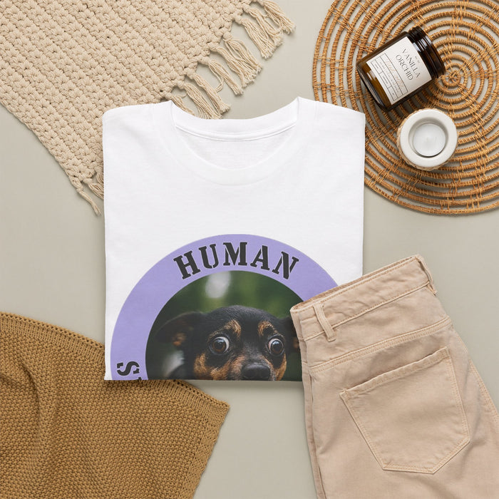 Human Security Blanket T-Shirt — Cute Dog Graphic Tee for Dog Lovers