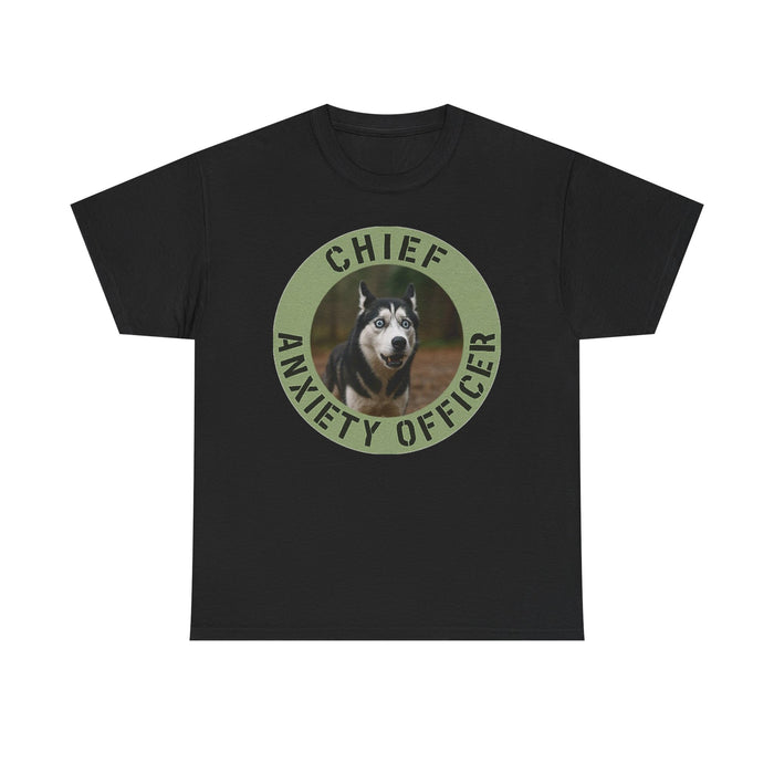 Chief Anxiety Officer T‑Shirt — Funny Dog Graphic Tee for Pet Lovers