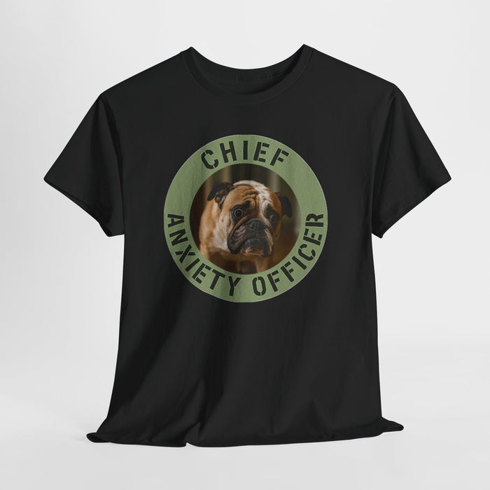 Chief Anxiety Officer T-Shirt — Funny Dog Graphic Tee