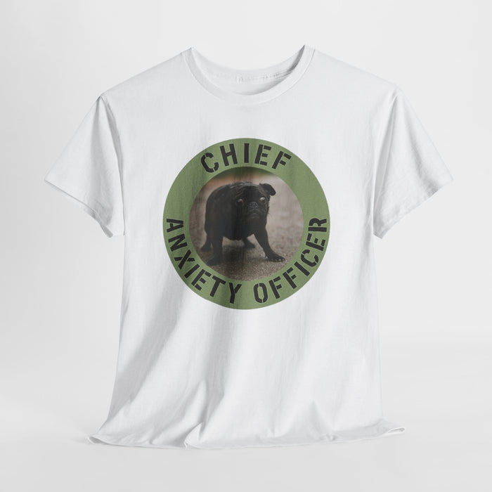 Chief Anxiety Officer T-Shirt — Funny Dog Graphic Tee