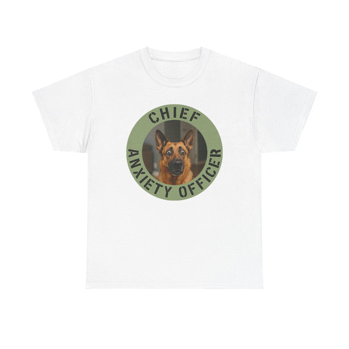 Chief Anxiety Officer Tee — Funny German Shepherd Dog Shirt