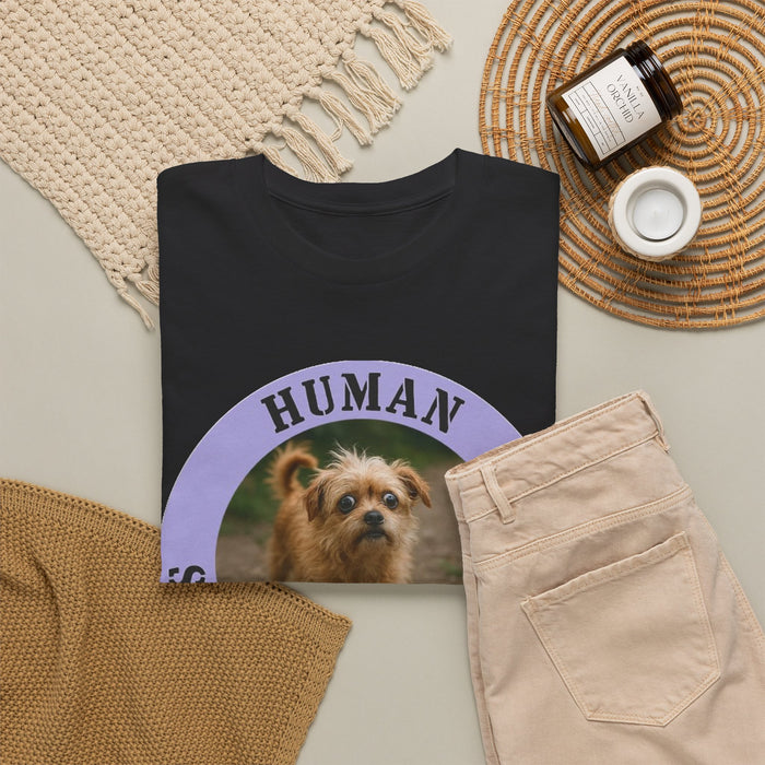 Dog 'Human Security Blanket' T-Shirt – Cute Small Dog Photo Tee