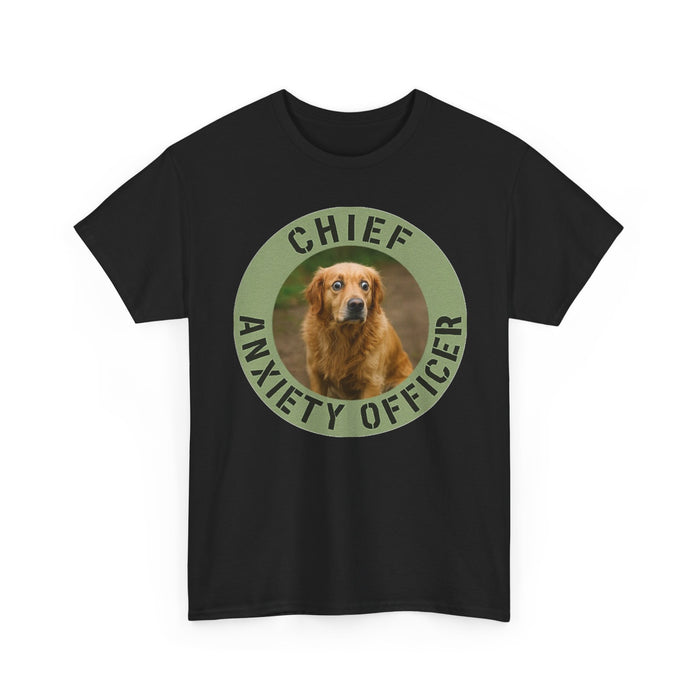 Chief Anxiety Officer T-Shirt — Funny Dog Graphic Tee for Pet Lovers