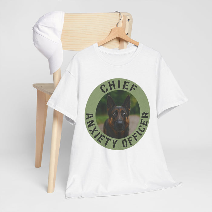 Chief Anxiety Officer Dog T-Shirt — Funny Pet Lover Tee