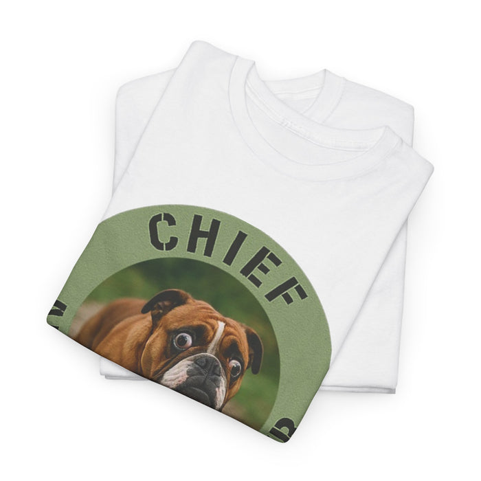 Chief Anxiety Officer T-Shirt — Cute Dog Graphic Tee for Dog Lovers