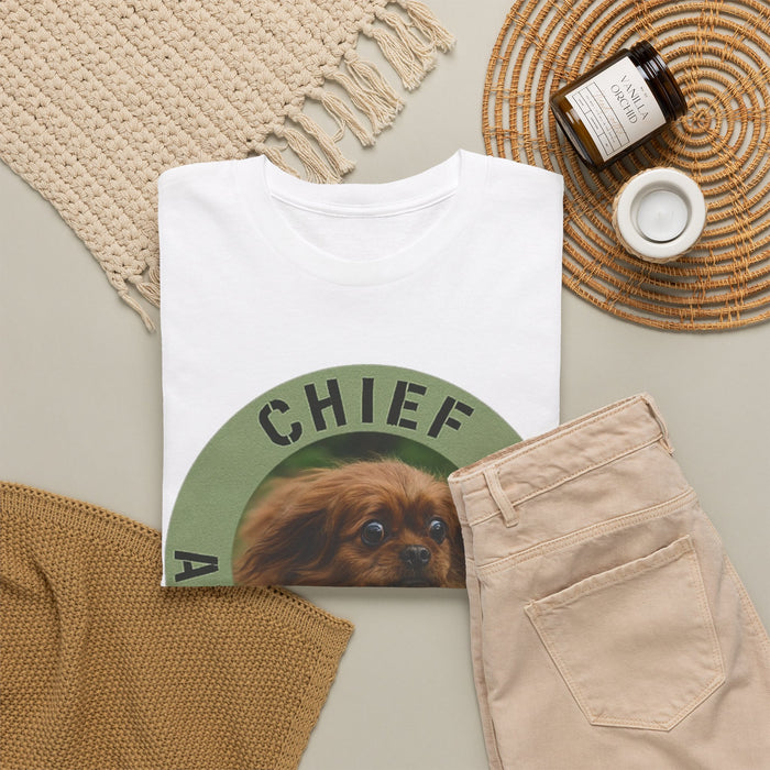 T-Shirt — "Chief Anxiety Officer" Cute Pekingese Dog Graphic Tee