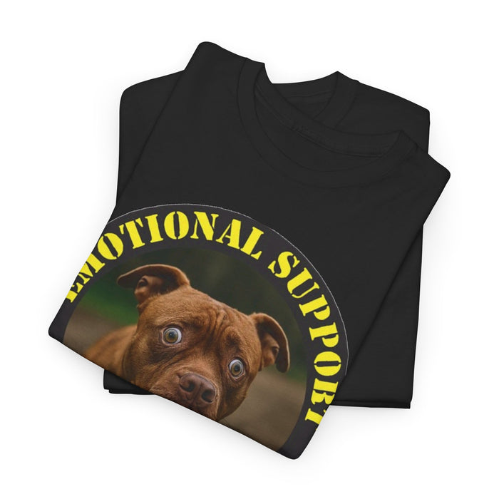 Emotional Support Human T-Shirt — Cute Dog Badge Tee