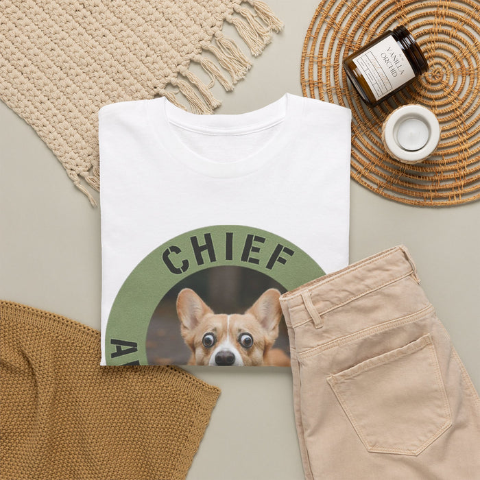Chief Anxiety Officer T-Shirt — Funny Corgi Pet Tee for Dog Lovers