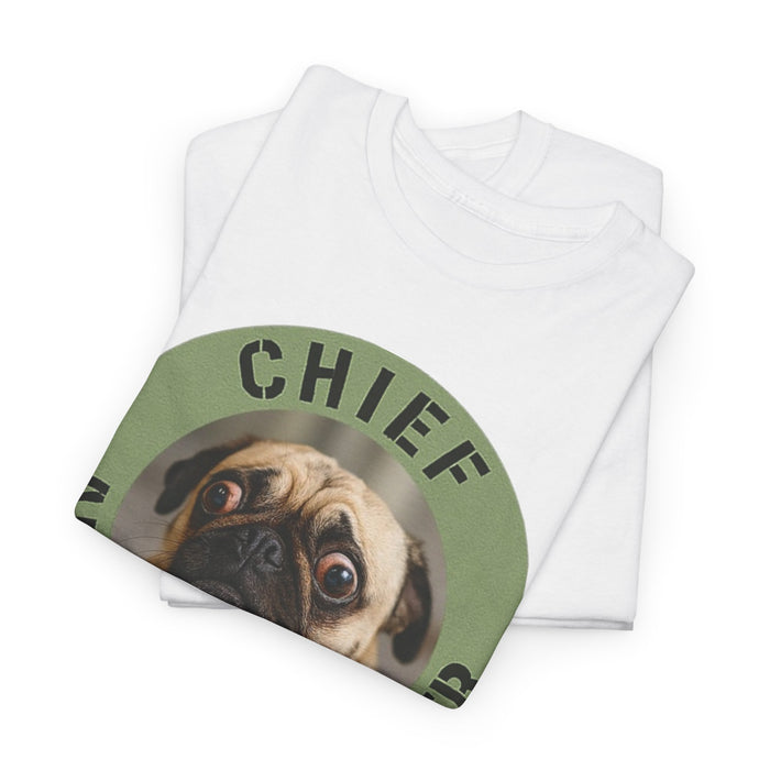 T-Shirt - "Chief Anxiety Officer" Pug Graphic Tee