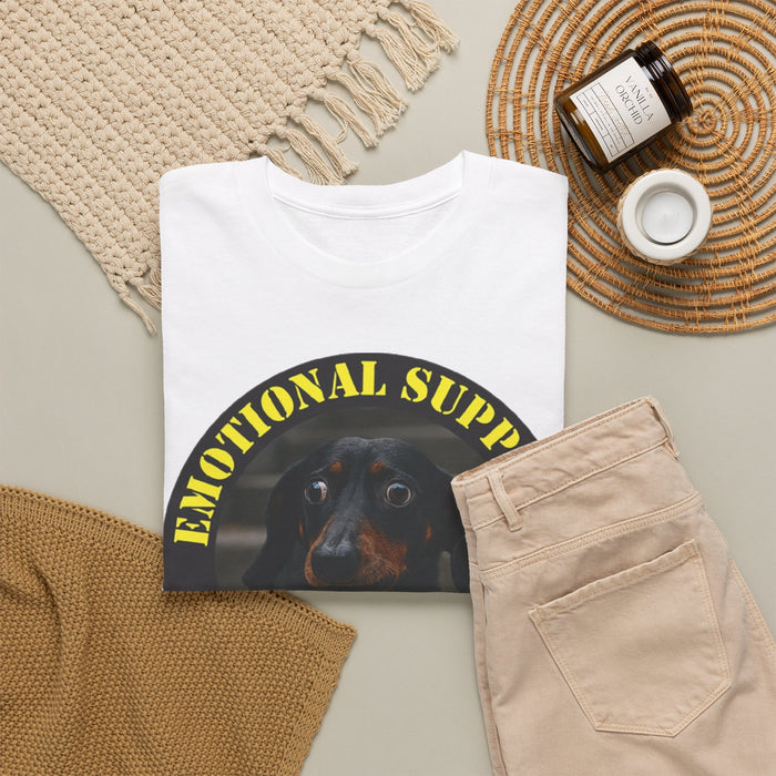 Emotional Support Human T-Shirt — Funny Dog Support Tee for Pet Lovers