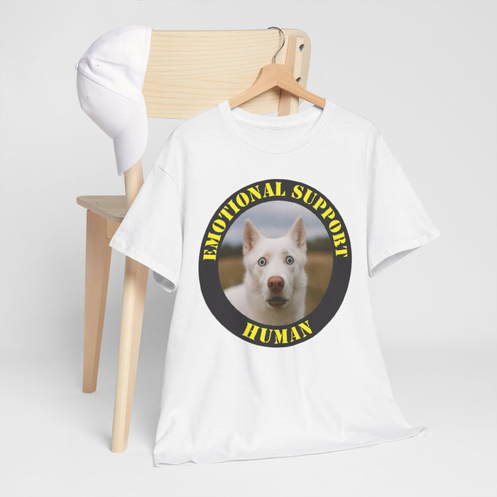 T‑Shirt — "Emotional Support Human" Husky Rescue Tee