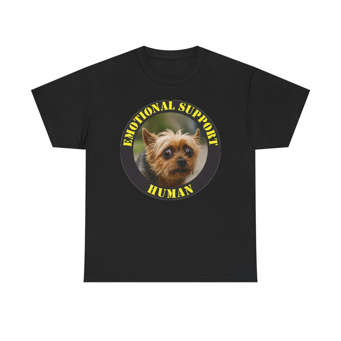 Emotional Support Human T-Shirt — Cute Yorkie Pet Therapy Tee