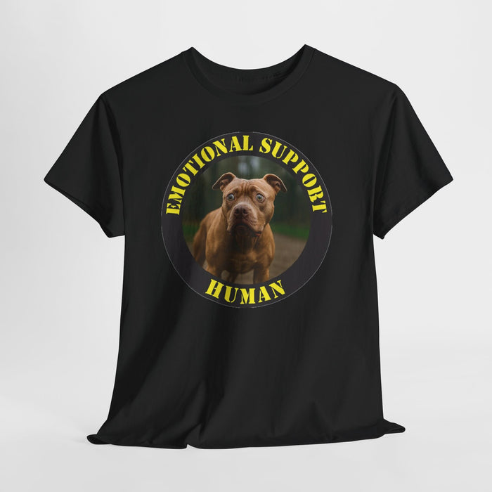 Dog Emotional Support Human T-Shirt – Funny Rescue Pet Therapy Tee