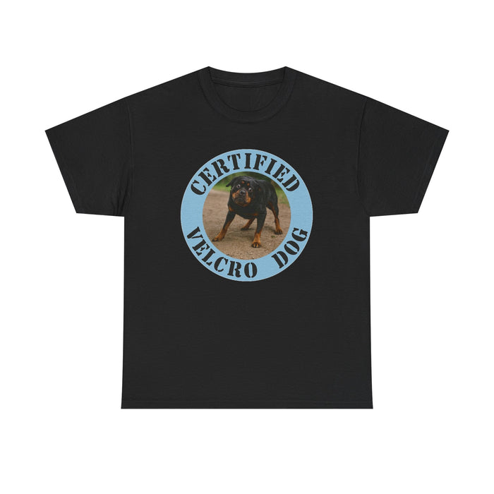 Certified Velcro Dog T‑Shirt — Funny Dog Owner Tee