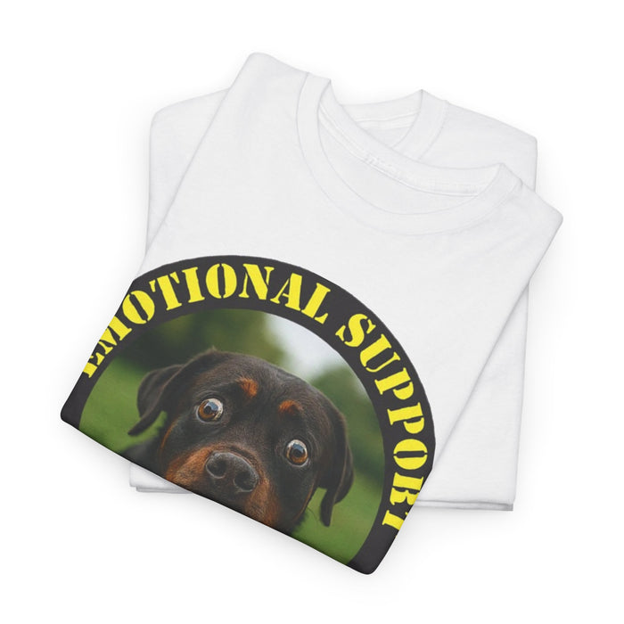 Emotional Support Human T-Shirt — Cute Rottweiler Pet Lover Tee